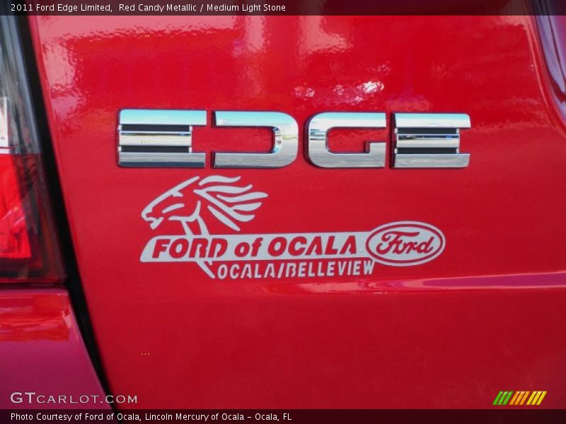 Red Candy Metallic / Medium Light Stone 2011 Ford Edge Limited