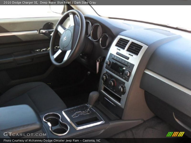 Deep Water Blue Pearl / Dark Slate Gray 2010 Dodge Charger SE