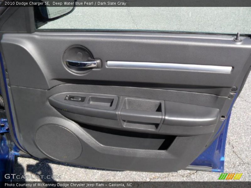 Deep Water Blue Pearl / Dark Slate Gray 2010 Dodge Charger SE