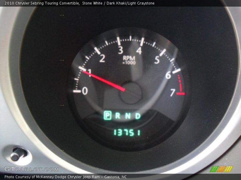 Stone White / Dark Khaki/Light Graystone 2010 Chrysler Sebring Touring Convertible