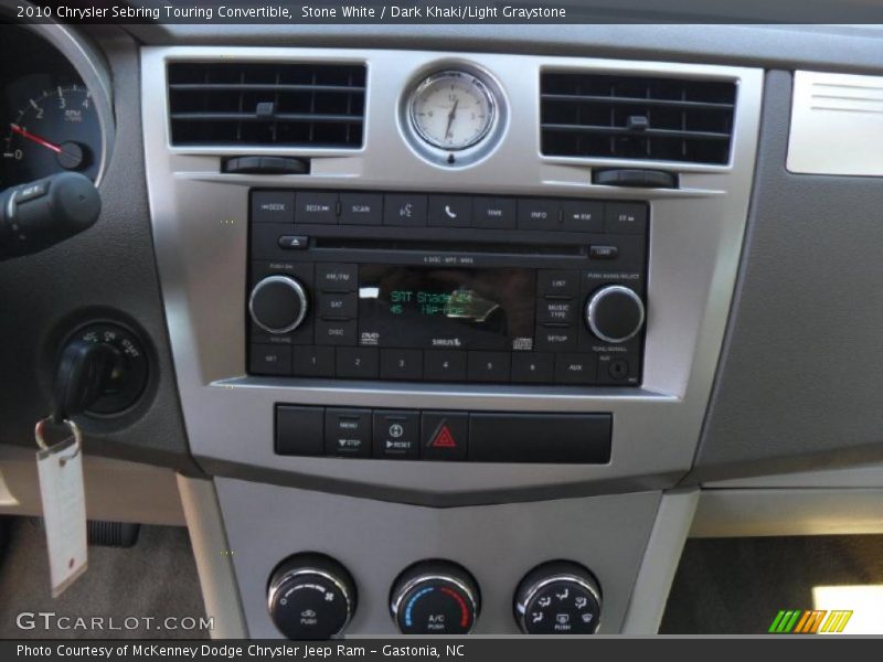 Controls of 2010 Sebring Touring Convertible