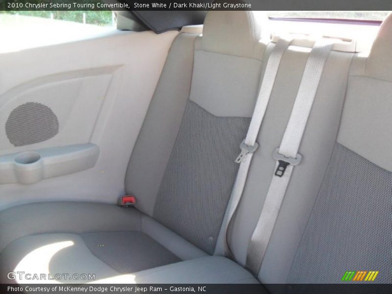 Stone White / Dark Khaki/Light Graystone 2010 Chrysler Sebring Touring Convertible