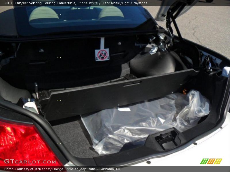 Stone White / Dark Khaki/Light Graystone 2010 Chrysler Sebring Touring Convertible