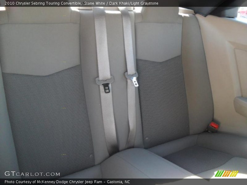 Stone White / Dark Khaki/Light Graystone 2010 Chrysler Sebring Touring Convertible