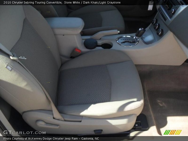 Stone White / Dark Khaki/Light Graystone 2010 Chrysler Sebring Touring Convertible