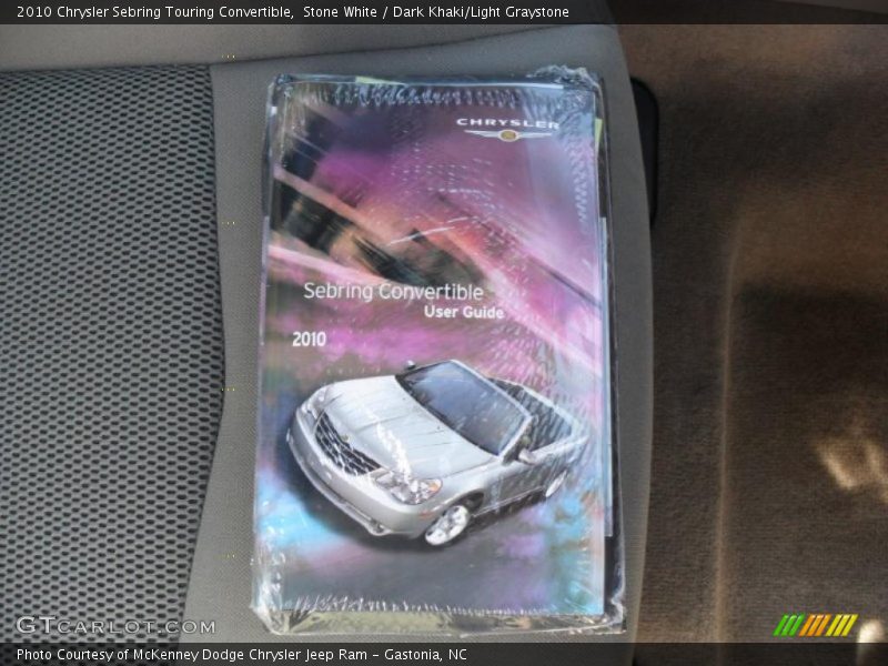Stone White / Dark Khaki/Light Graystone 2010 Chrysler Sebring Touring Convertible