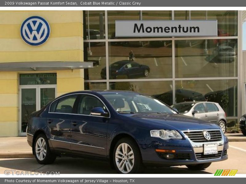 Cobalt Blue Metallic / Classic Grey 2009 Volkswagen Passat Komfort Sedan