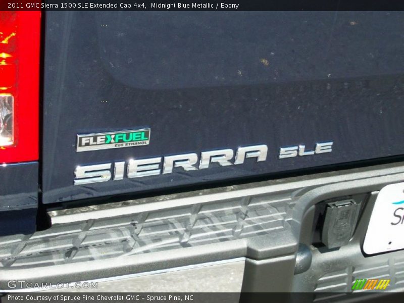 Midnight Blue Metallic / Ebony 2011 GMC Sierra 1500 SLE Extended Cab 4x4