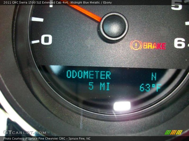 Midnight Blue Metallic / Ebony 2011 GMC Sierra 1500 SLE Extended Cab 4x4