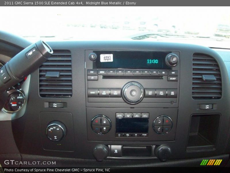Midnight Blue Metallic / Ebony 2011 GMC Sierra 1500 SLE Extended Cab 4x4