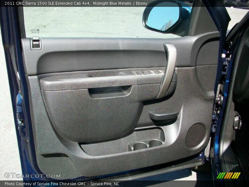 Midnight Blue Metallic / Ebony 2011 GMC Sierra 1500 SLE Extended Cab 4x4