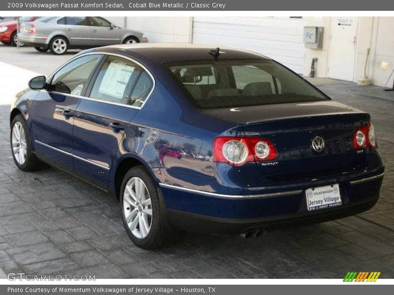 Cobalt Blue Metallic / Classic Grey 2009 Volkswagen Passat Komfort Sedan