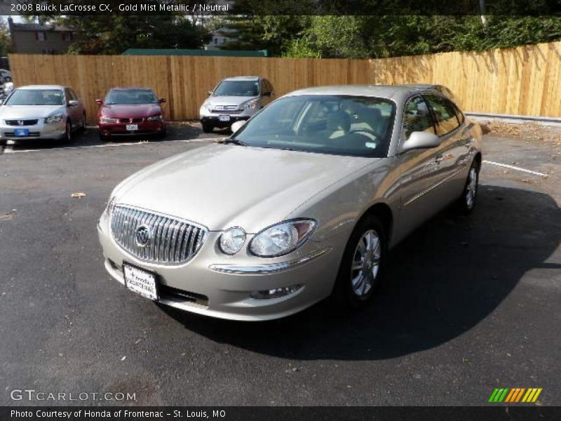 Gold Mist Metallic / Neutral 2008 Buick LaCrosse CX