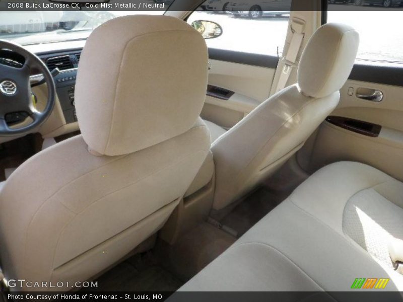 Gold Mist Metallic / Neutral 2008 Buick LaCrosse CX