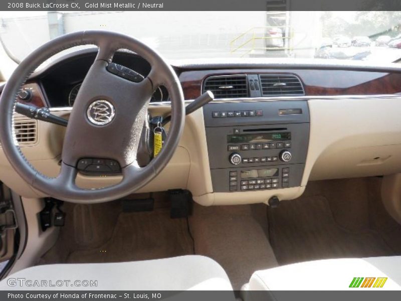 Gold Mist Metallic / Neutral 2008 Buick LaCrosse CX