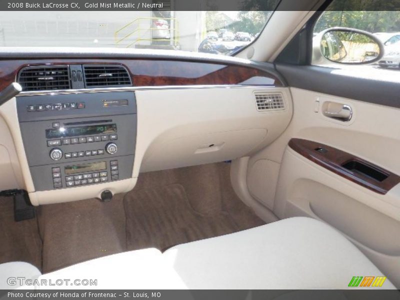 Gold Mist Metallic / Neutral 2008 Buick LaCrosse CX