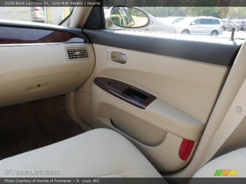 Gold Mist Metallic / Neutral 2008 Buick LaCrosse CX