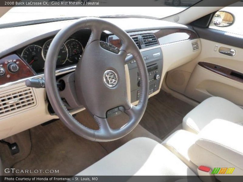 Gold Mist Metallic / Neutral 2008 Buick LaCrosse CX