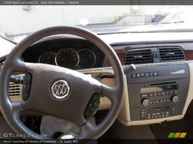 Gold Mist Metallic / Neutral 2008 Buick LaCrosse CX