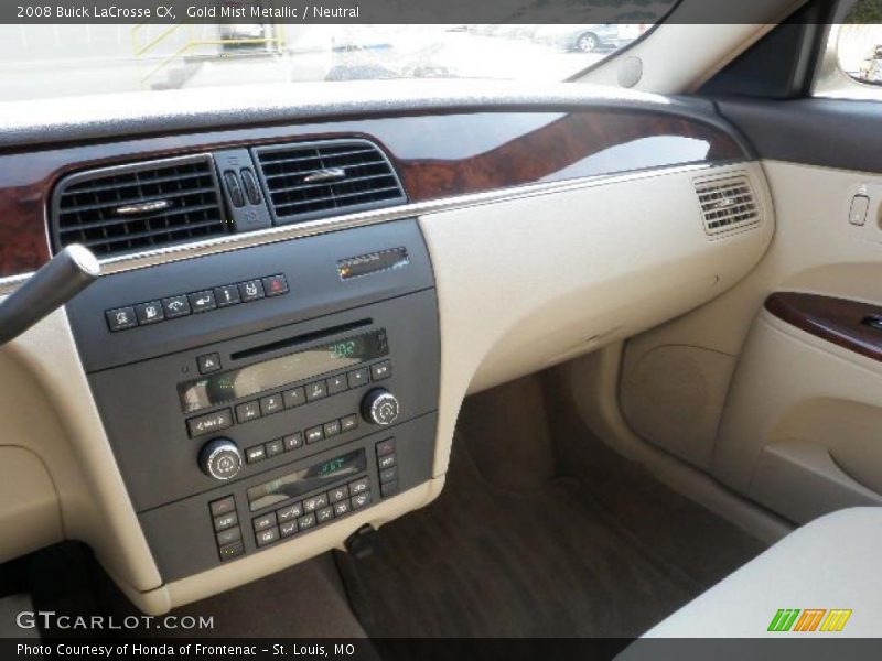 Gold Mist Metallic / Neutral 2008 Buick LaCrosse CX