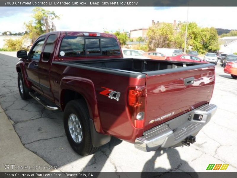 Deep Ruby Metallic / Ebony 2008 Chevrolet Colorado LT Extended Cab 4x4