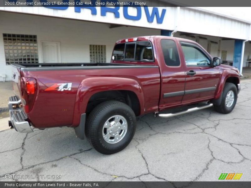 Deep Ruby Metallic / Ebony 2008 Chevrolet Colorado LT Extended Cab 4x4