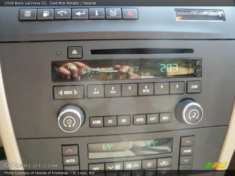 Gold Mist Metallic / Neutral 2008 Buick LaCrosse CX