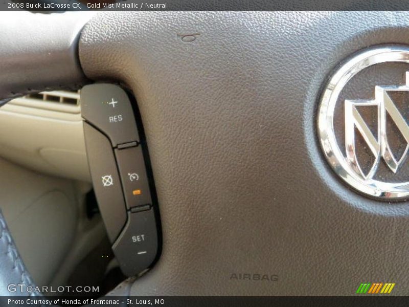 Gold Mist Metallic / Neutral 2008 Buick LaCrosse CX