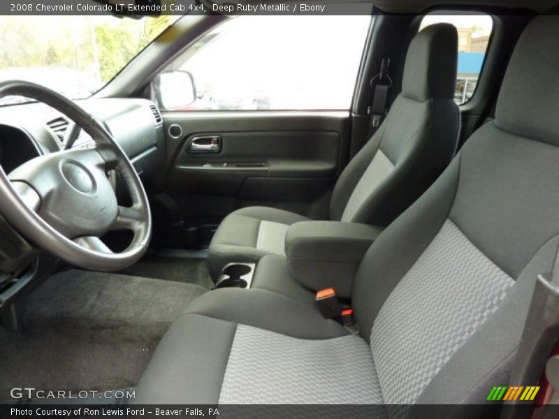  2008 Colorado LT Extended Cab 4x4 Ebony Interior