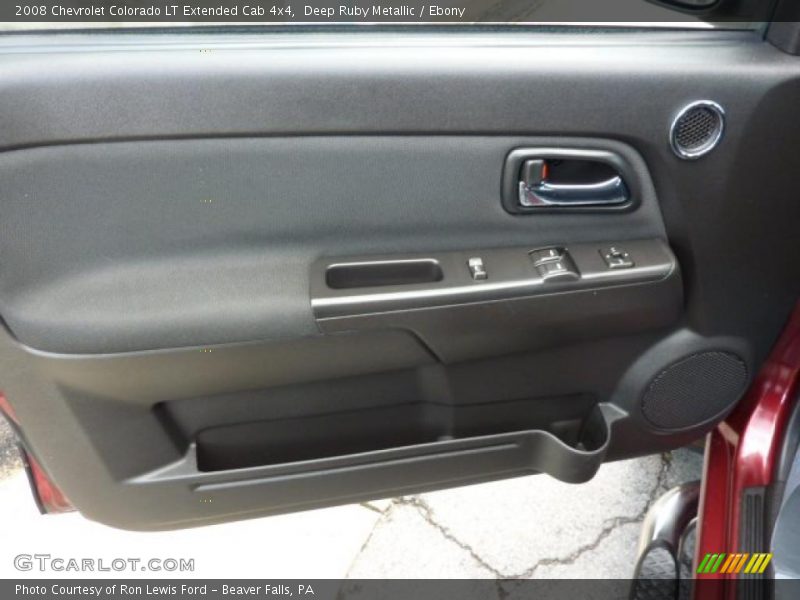 2008 Colorado LT Extended Cab 4x4 Ebony Interior