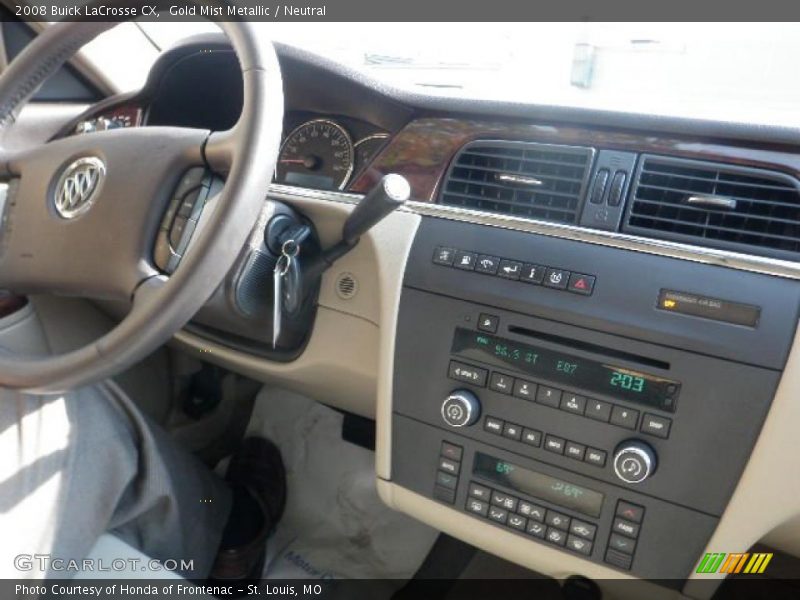 Gold Mist Metallic / Neutral 2008 Buick LaCrosse CX