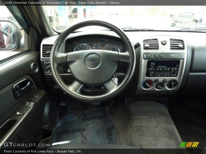  2008 Colorado LT Extended Cab 4x4 Ebony Interior