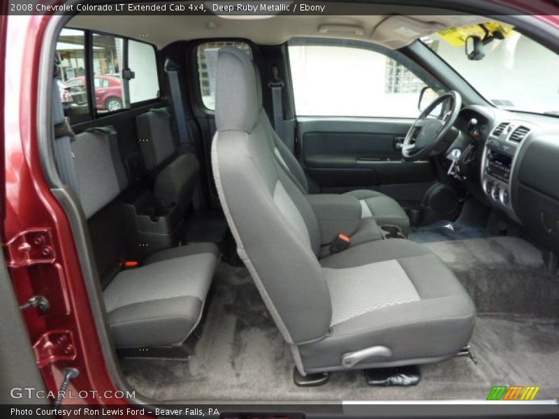 2008 Colorado LT Extended Cab 4x4 Ebony Interior