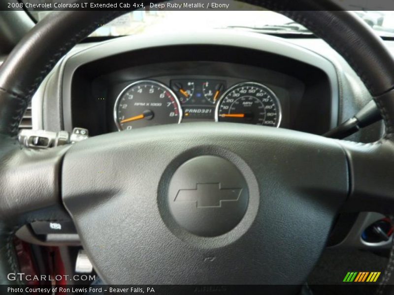 Deep Ruby Metallic / Ebony 2008 Chevrolet Colorado LT Extended Cab 4x4
