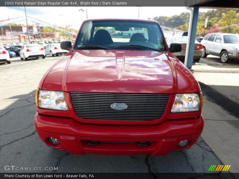Bright Red / Dark Graphite 2003 Ford Ranger Edge Regular Cab 4x4