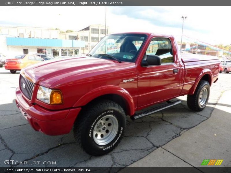 Bright Red / Dark Graphite 2003 Ford Ranger Edge Regular Cab 4x4