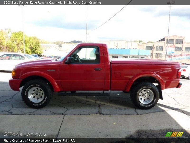 Bright Red / Dark Graphite 2003 Ford Ranger Edge Regular Cab 4x4