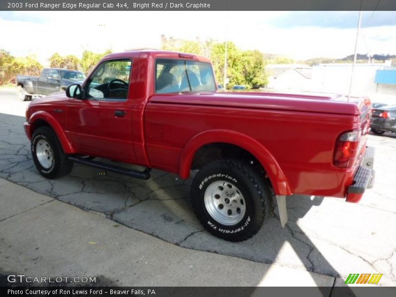 Bright Red / Dark Graphite 2003 Ford Ranger Edge Regular Cab 4x4