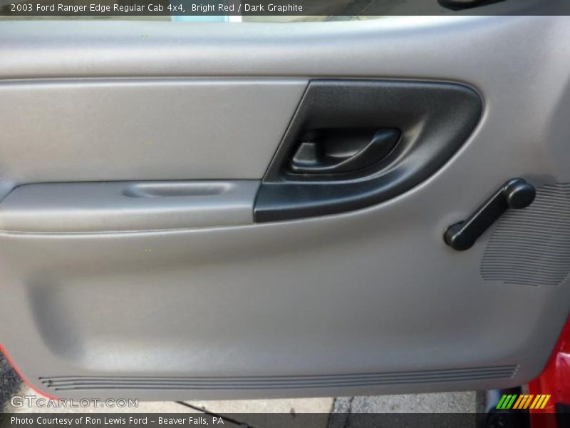 2003 Ranger Edge Regular Cab 4x4 Dark Graphite Interior