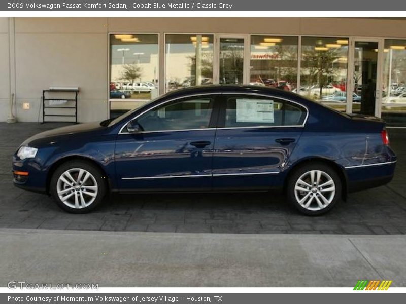 Cobalt Blue Metallic / Classic Grey 2009 Volkswagen Passat Komfort Sedan