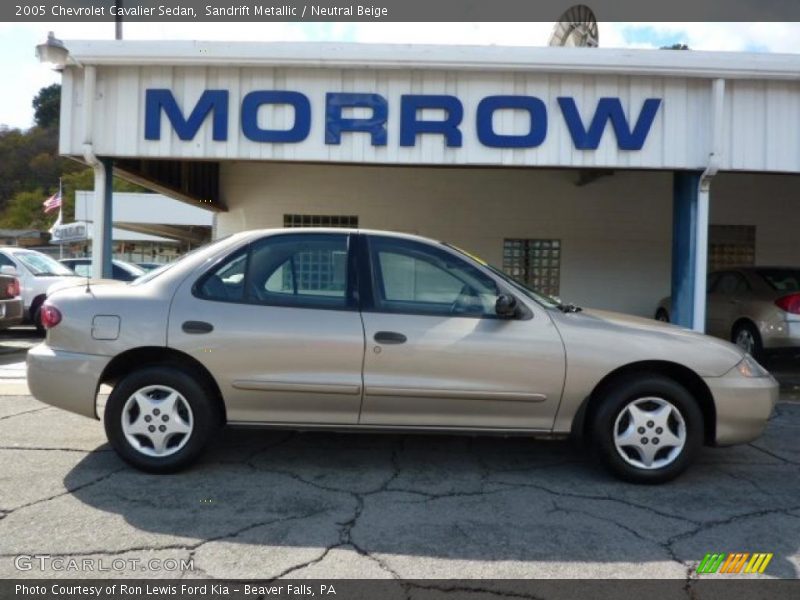 Sandrift Metallic / Neutral Beige 2005 Chevrolet Cavalier Sedan