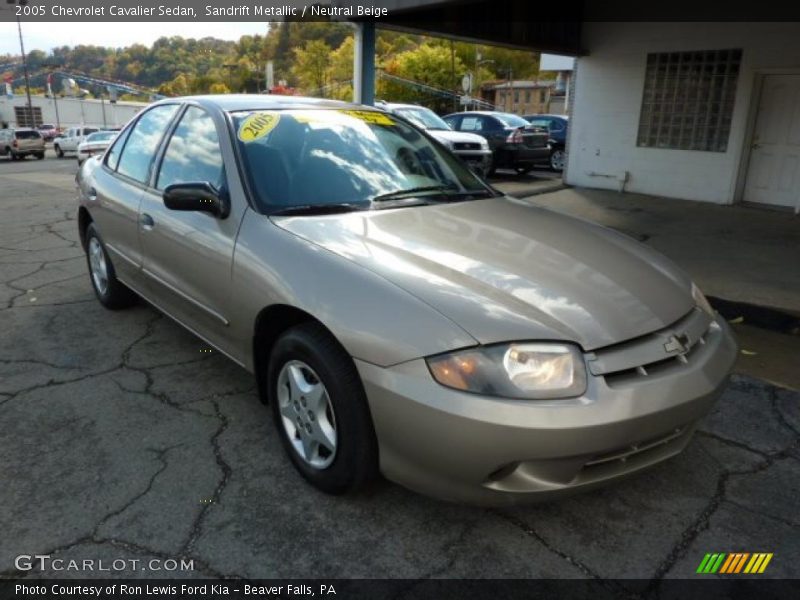 Sandrift Metallic / Neutral Beige 2005 Chevrolet Cavalier Sedan