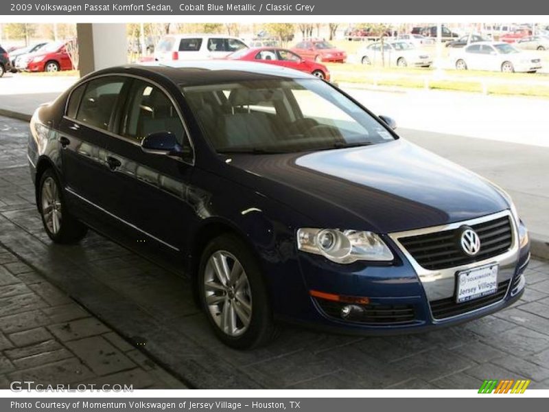 Cobalt Blue Metallic / Classic Grey 2009 Volkswagen Passat Komfort Sedan