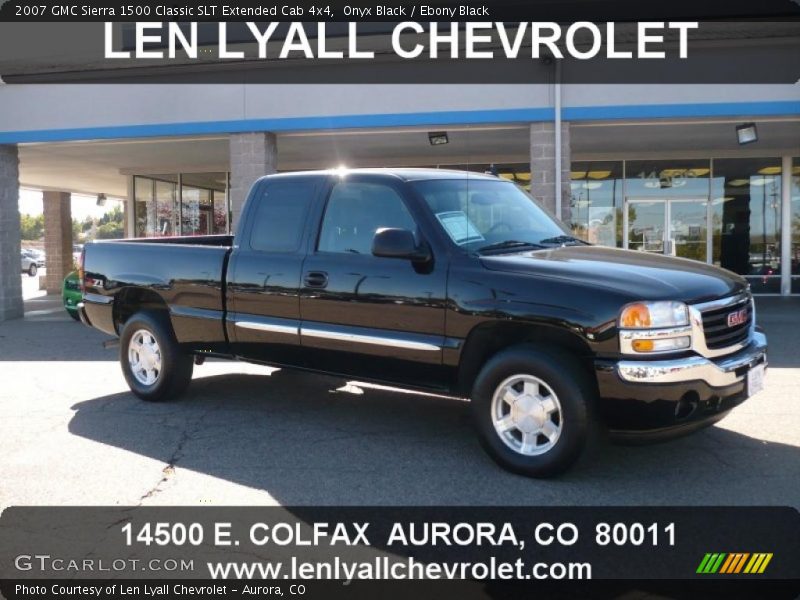 Onyx Black / Ebony Black 2007 GMC Sierra 1500 Classic SLT Extended Cab 4x4