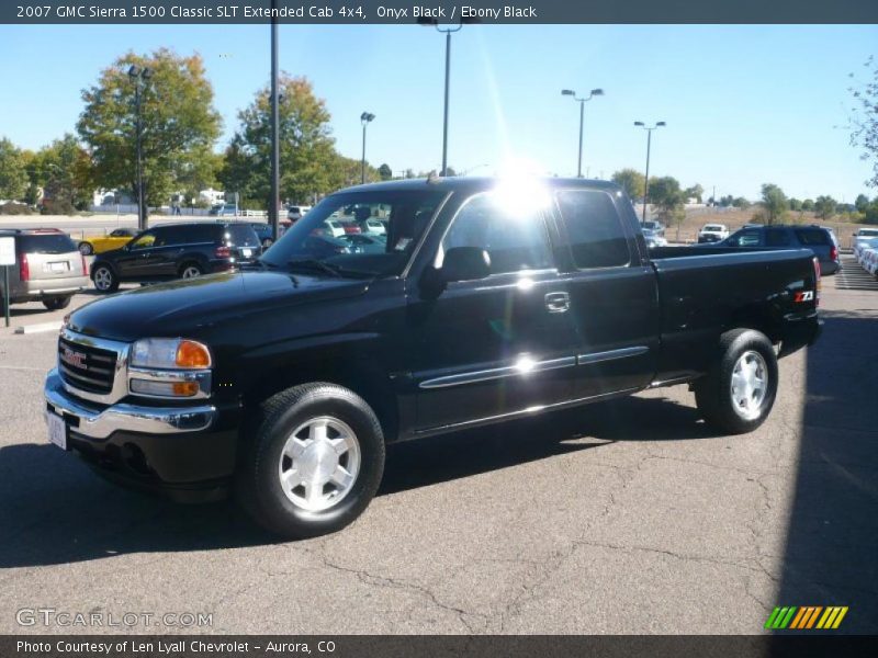 Onyx Black / Ebony Black 2007 GMC Sierra 1500 Classic SLT Extended Cab 4x4