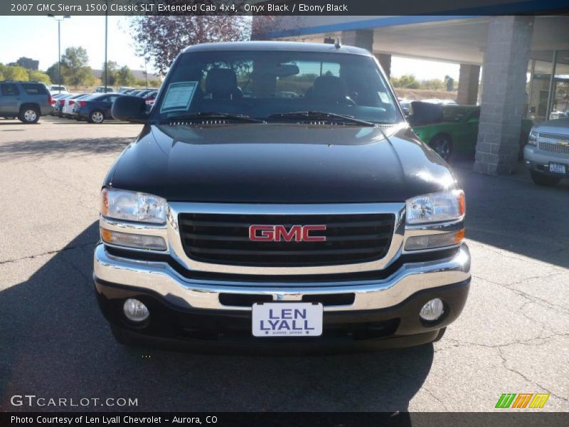Onyx Black / Ebony Black 2007 GMC Sierra 1500 Classic SLT Extended Cab 4x4