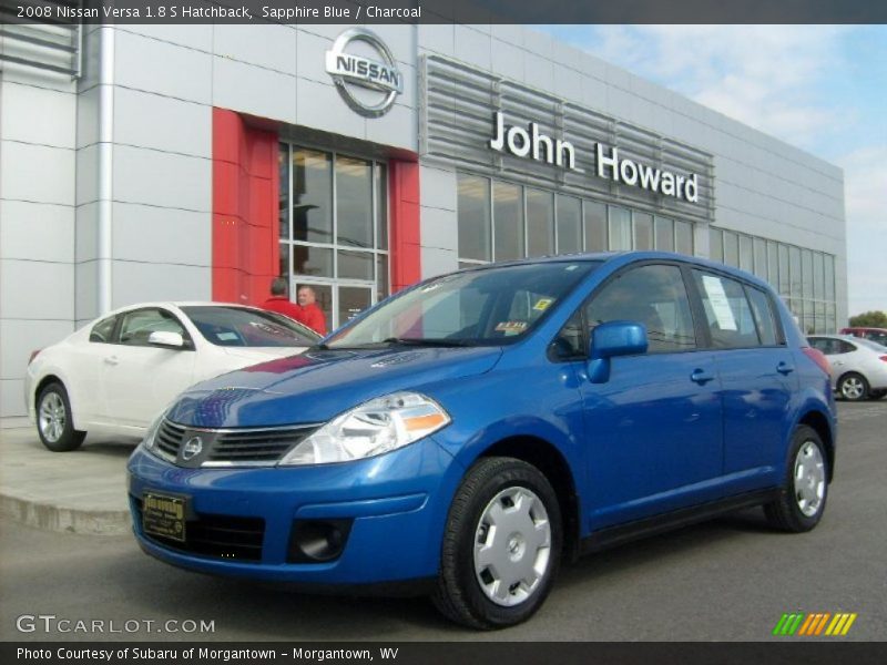 Sapphire Blue / Charcoal 2008 Nissan Versa 1.8 S Hatchback
