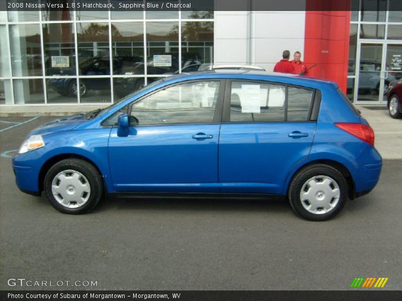 Sapphire Blue / Charcoal 2008 Nissan Versa 1.8 S Hatchback