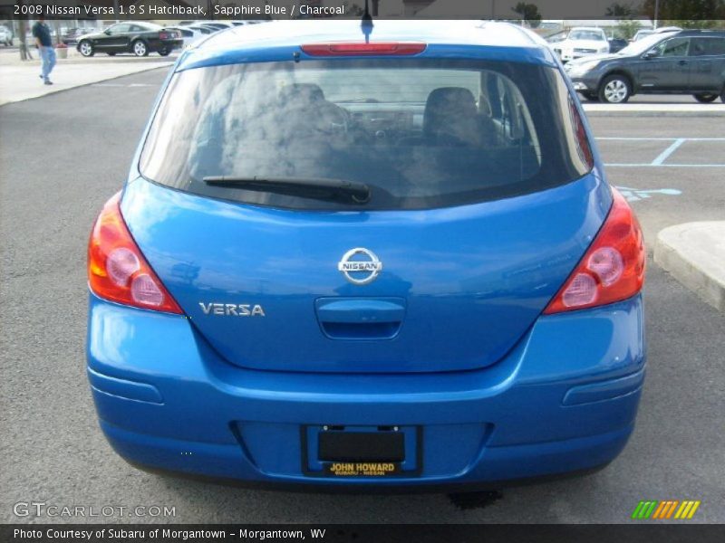 Sapphire Blue / Charcoal 2008 Nissan Versa 1.8 S Hatchback