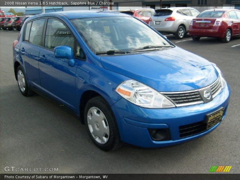 Sapphire Blue / Charcoal 2008 Nissan Versa 1.8 S Hatchback